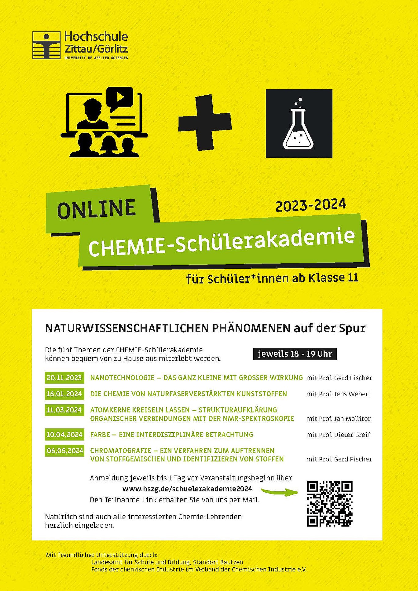 Poster der Chemie-Schülerakademie 2024