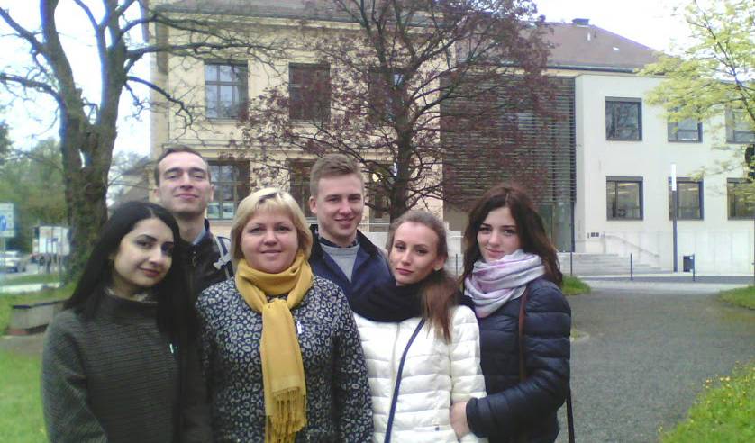 Participants of the joint intercultural study week on a campus tour in Zittau, photo: HSZG - Frank Schneider