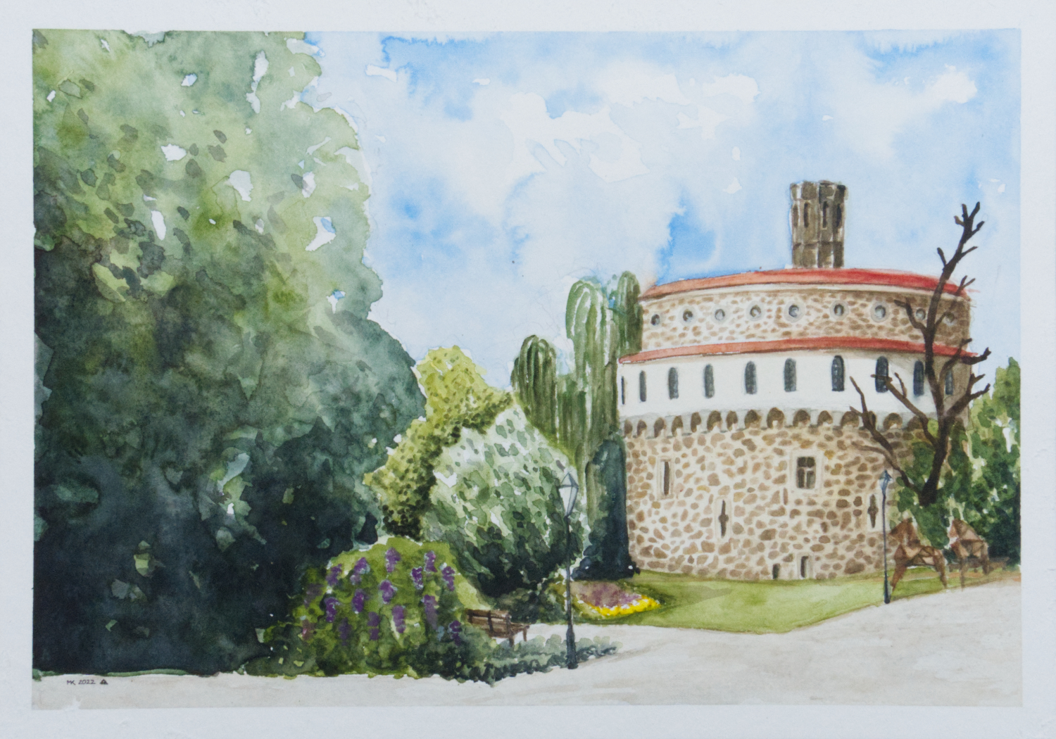Copyright: Marlene Knoche Aquarell Kaisertrutz in Görlitz
