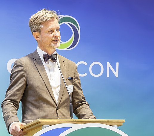 Dr. Andreas Handschuh, State Secretary in the Saxon State Ministry for Science, Culture and Tourism at the lectern
