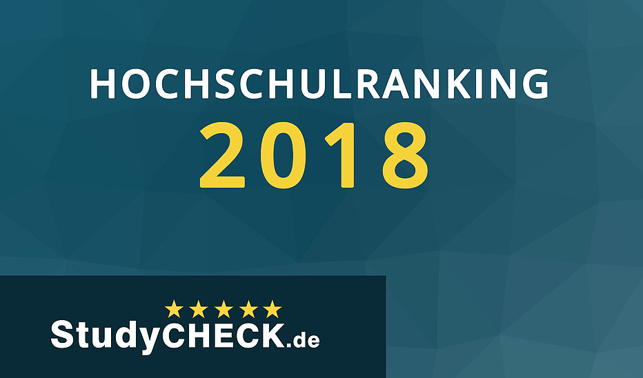 Grafik: StudyCHECK Beim Hochschulranking von StudyCheck belegt die HSZG Platz sieben und ist damit auch Sachsens beliebteste Hochschule