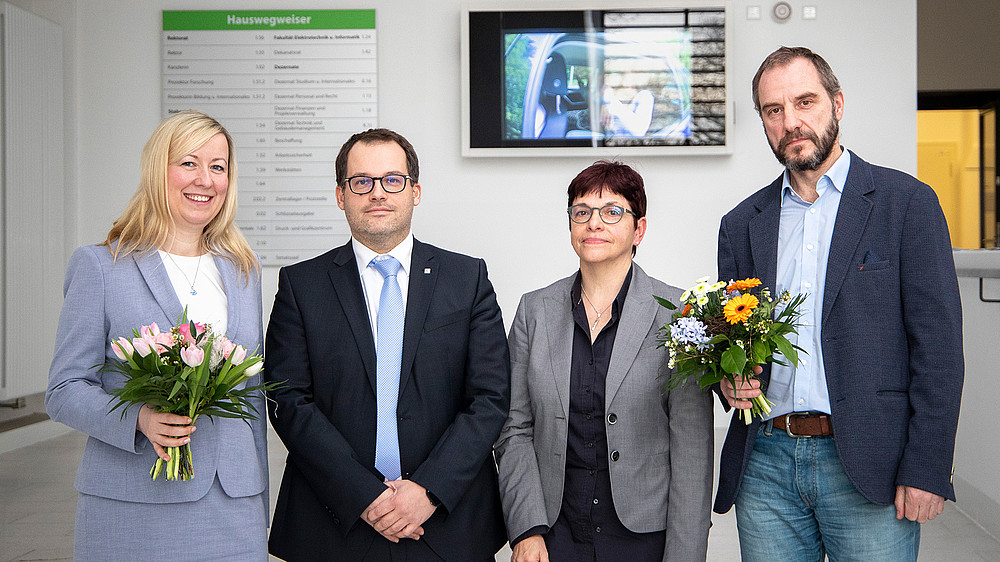 Prof. Sophia Keil, Prof. Alexander Kratzsch, Karin Hollstein, Prof. Raj Kollmorgen