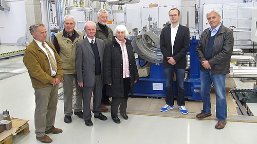 Die Mitglieder des Arbeitskreises Energietechnik Dresden besichtigten die Versuchsanlagen des IPM