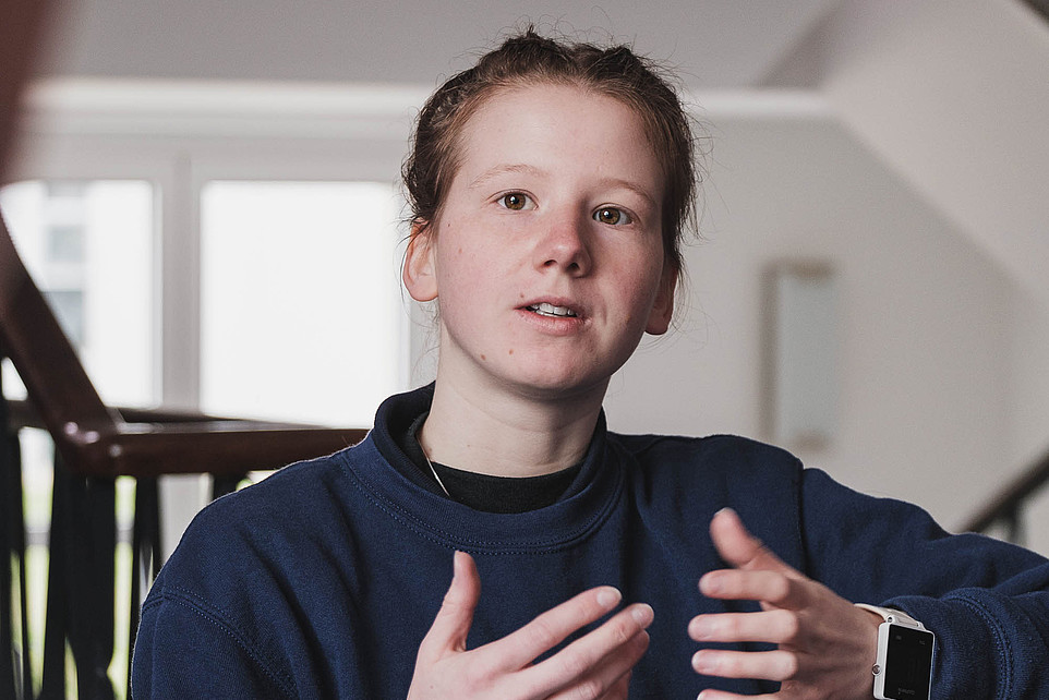 Alina im Gespräch