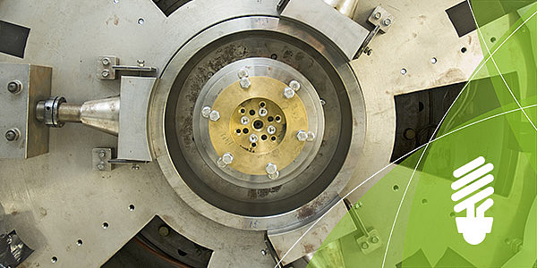 Detailaufnahme einer Turbine