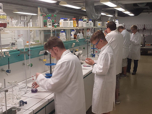 Students complete the practical part of the specialist camp