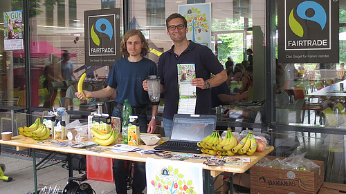 MACH MIT-Organisatoren Eric Schön und Andreas Bulcsu (v.l.n.r.) freuen sich auf die kommenden GUt-Tage im Juni