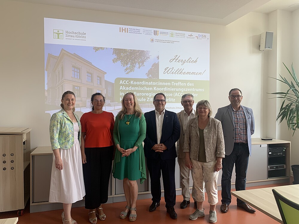 Representatives from the ACC partner universities in Germany, Poland, and the Czech Republic at the coordination meeting at Zittau/Görlitz University of Applied Sciences.
