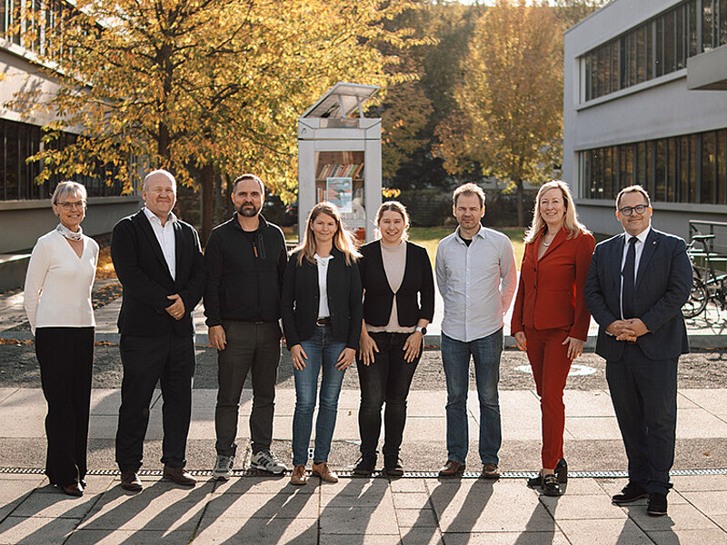 Group photo of the newly appointed professors together with the Rectorate of Zittau/Görlitz University of Applied Sciences