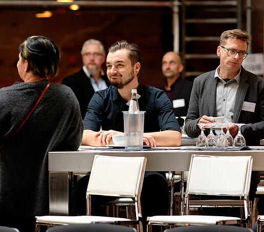 HSZG employees in the event hall