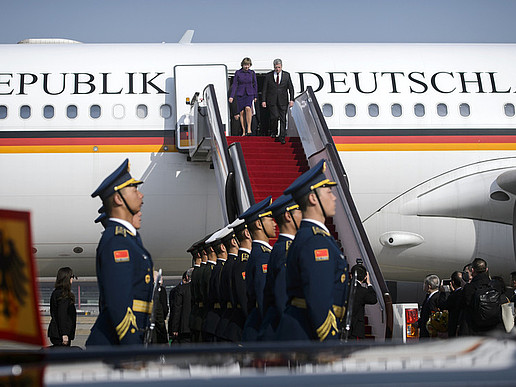 Gauck is impressed by the German-Chinese exchange, which has also been taking place at the HSZG for 12 years