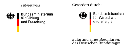 Die Projekte wurden und werden gefördert vom BMWi und BMBF Die Projekte wurden und werden gefördert vom BMWi und BMBF