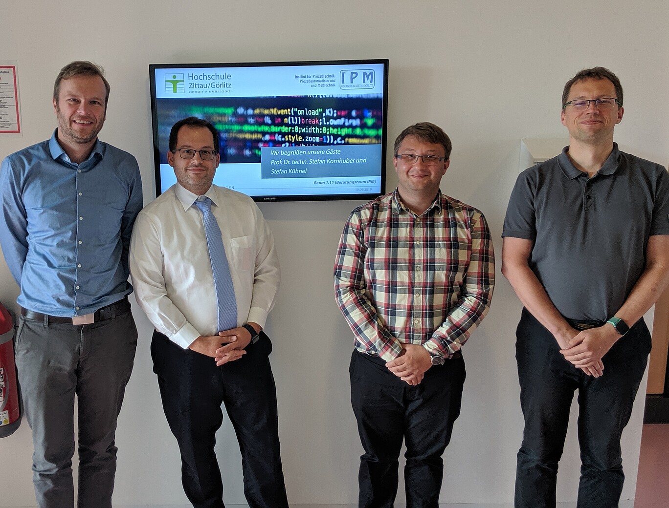 left to right: Daniel Fiß, Prof. Alexander Kratzsch, Stefan Kühnel, Prof. Stefan Kornhuber