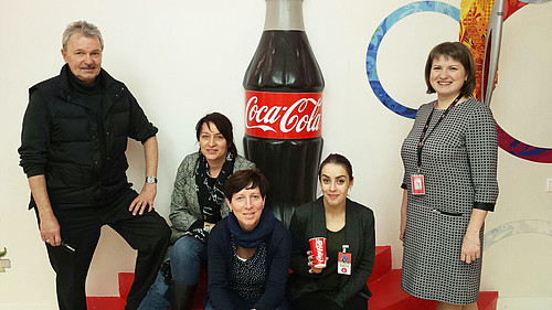 Mitarbeiter der HSZG zu Besuch bei Coca Cola