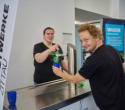 The water counter of the municipal utilities is used
