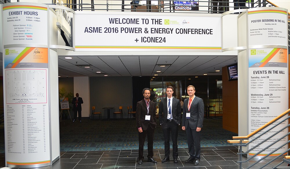 IPM präsentiert Forschungsergebnisse auf der ASME 2016 POWER & ENERGY CONFERENCE und der ICONE24