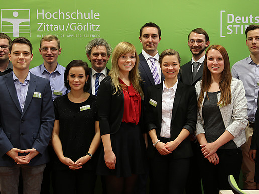 The current holders of the Deutschlandstipendium at the HSZG