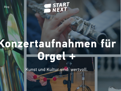 Screenshot der Spendenaktions-Seite Startnext. 