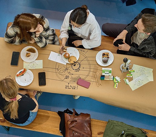 People sitting at the table