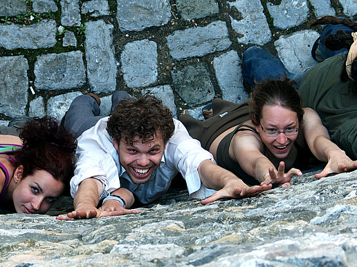 Students visiting the partner university in Pécs, Hungary
