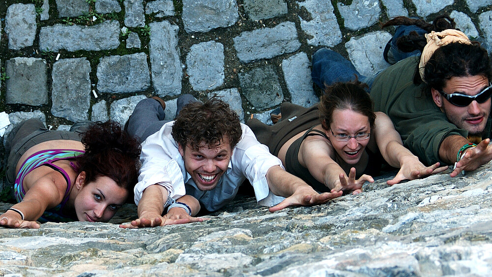 Students visiting the partner university in Pécs, Hungary