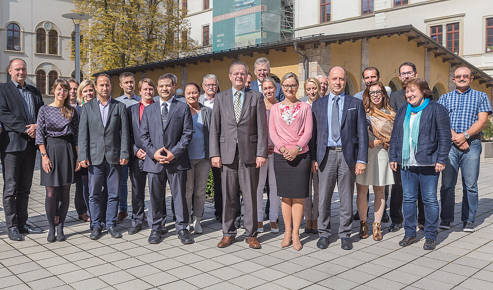 Partner des Programms INTERREG CENTRAL EUROPE und dem Projekt AMiCE Kick-Off-Meeting in Chemnitz