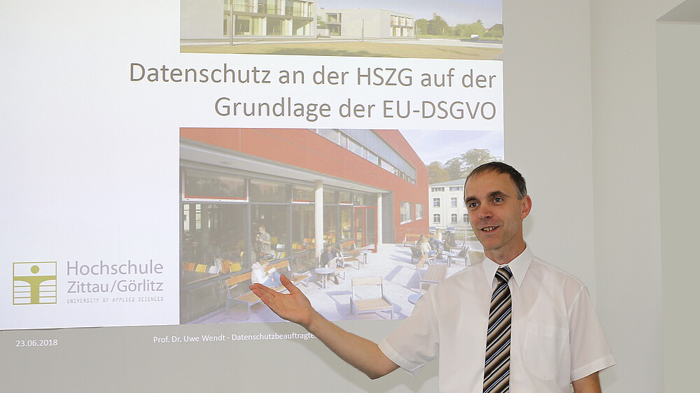 Data Protection Officer of the Zittau/Görlitz University of Applied Sciences, Prof. Dr. Wendt