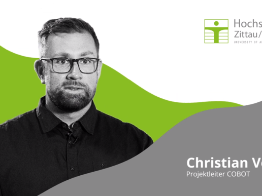 Christian Vogel is working on collaborative robots in the "COBOT" project.