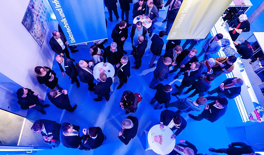 There was networking in the foyer.