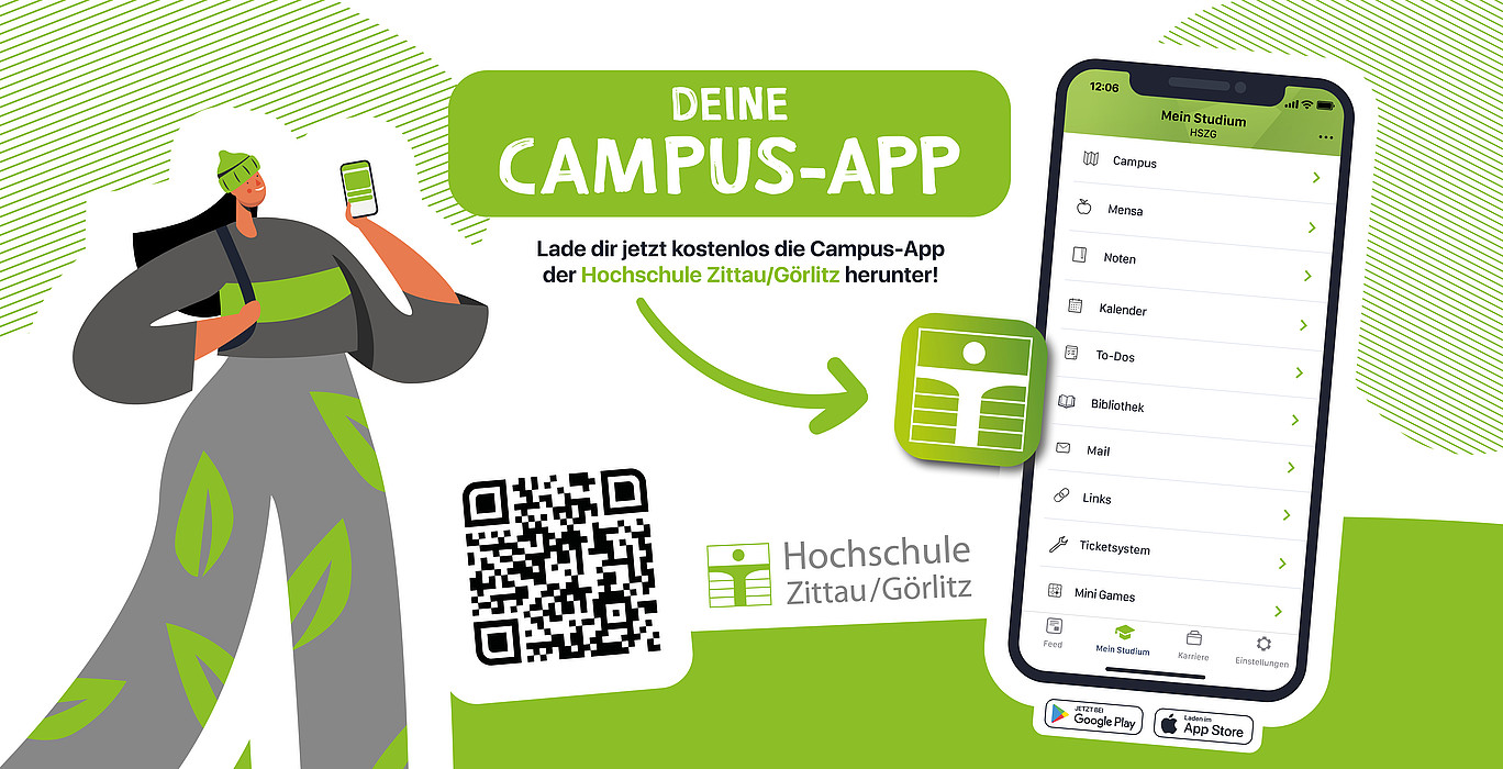 QR-Code zur "MyHSZG" Campus App