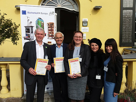 Project manager Jürgen Möldner (left) at the award ceremony in Wietow