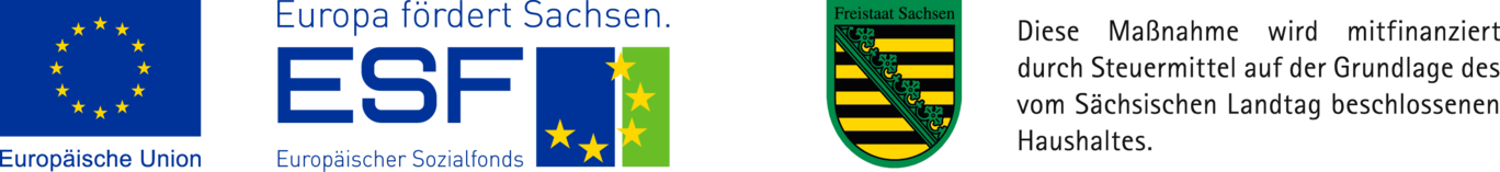 Logo combination EU, ESF, SAB