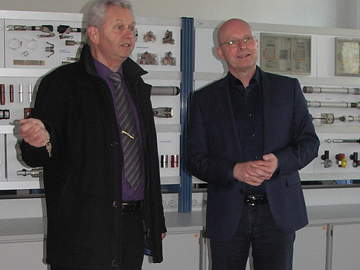 Prof. Dr. Haim und Dr. Bartscher im Gespräch
