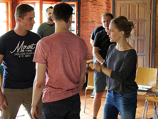 Summer School participants during an exercise
