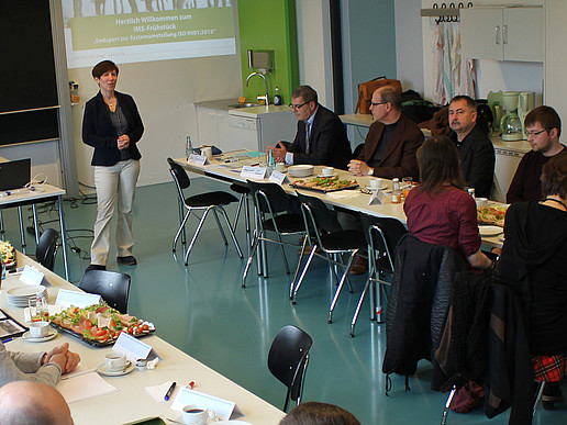 Prof. Dr. Jana Brauweiler at the 6th IMS Breakfast