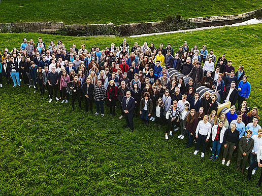Gruppenfoto der Erstis