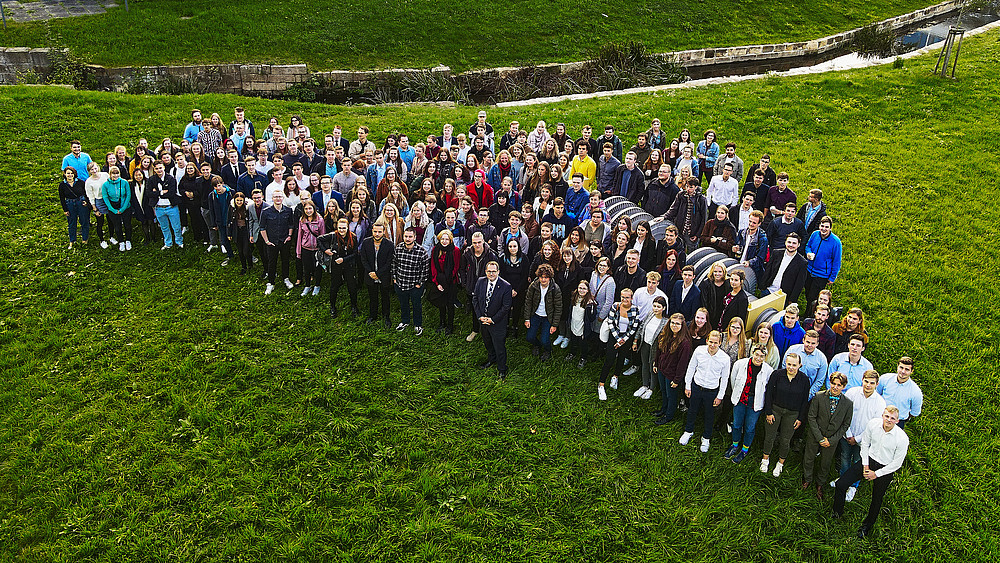 Gruppenfoto der Erstis