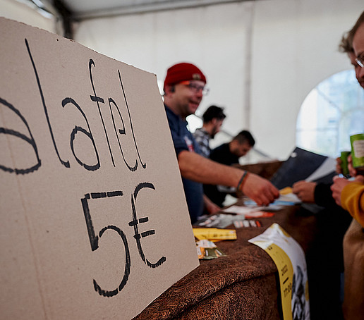Falafel stand