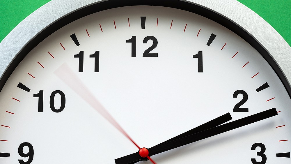 A clock face