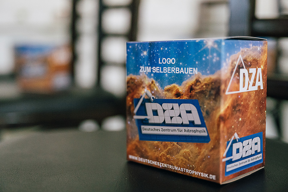 A box with the DZA logo to build yourself.
