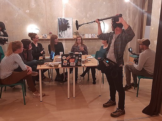 Bild von den Dreharbeiten