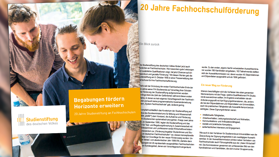 Anniversary brochure "Promoting talents, broadening horizons"