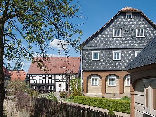 Thermal insulation on half-timbered houses.