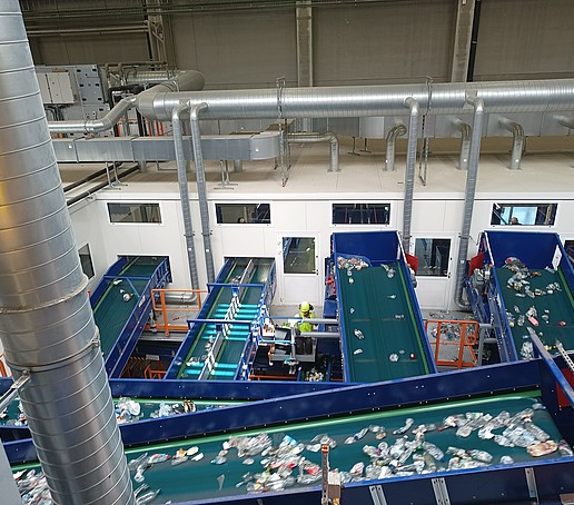 View of the handmade belts from the plant