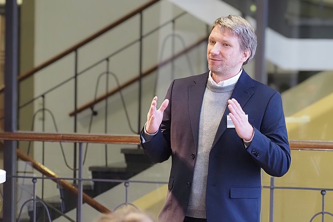 Fig. Michael Spitzer, Senior Researcher at Virtual Vehicle in Graz during the keynote speech