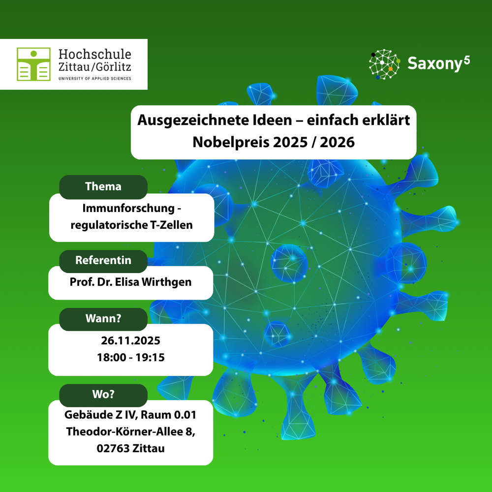 The flyer for Nobel Prize simply explained: Immune research on regulatory T cells with event details
