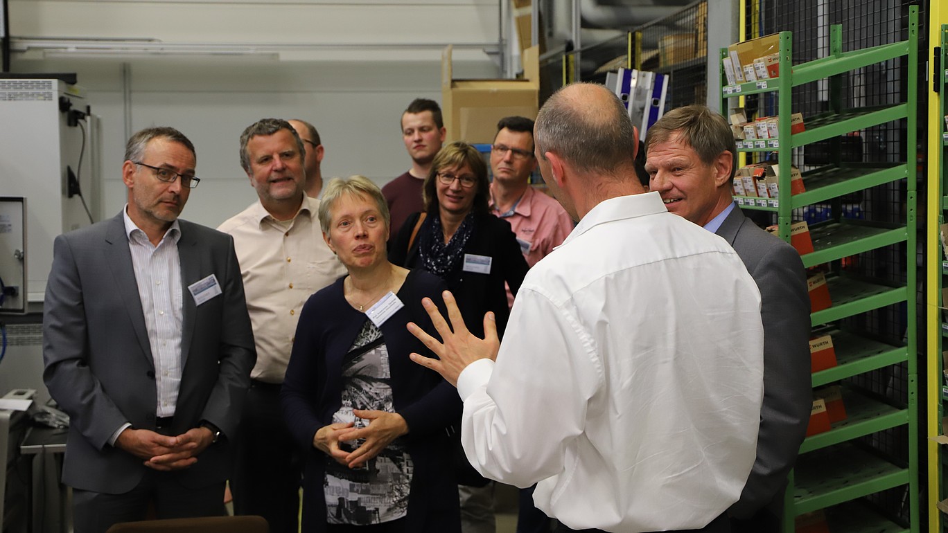 The topic of digitalization was also omnipresent during the tour of the production halls.
