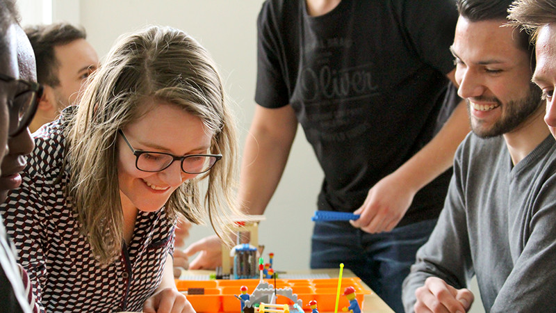The ability to integrate, work in a team and experiment are important