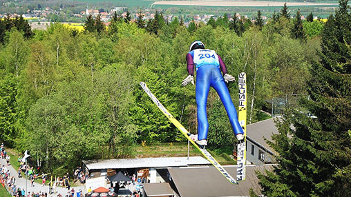 Tom Krause beim Skispringen 