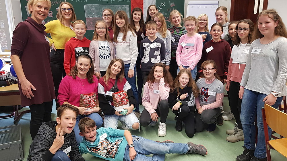 Schüler des Geschwister-Scholl-Gymnasiums aus Löbau 